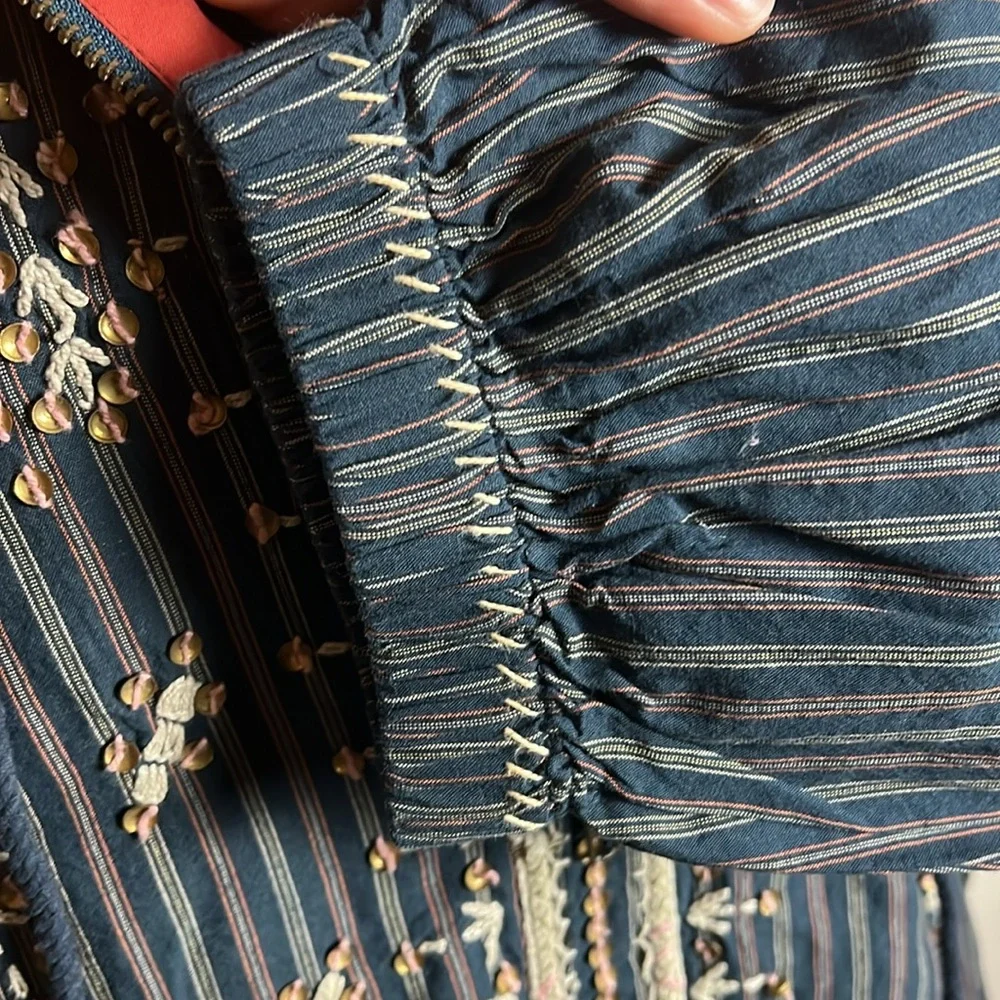 FREE PEOPLE Embellished Stripe Pullover - Picture 14 of 16